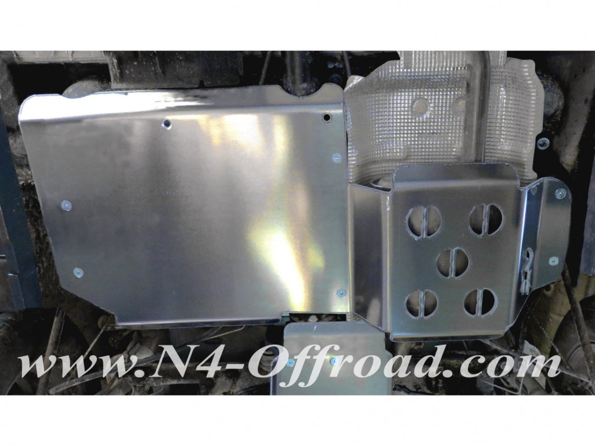 Ski protection réservoir et silencieux arrière aluminium 6mm Dacia Duster 4x4 2009-2023 N4-Offroad - Dacia Duster 2010-2023