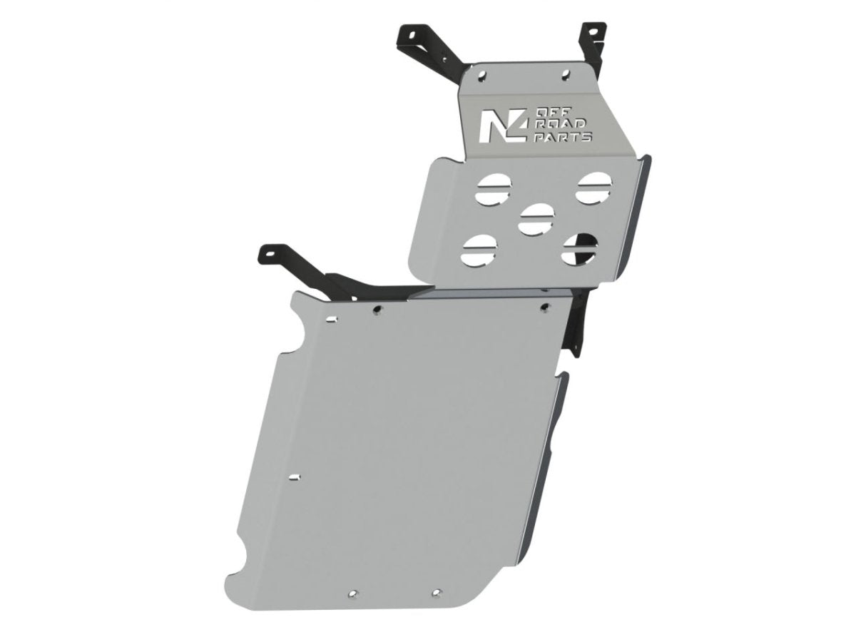 Ski protection réservoir et silencieux arrière aluminium 6mm Dacia Duster 4x4 2009-2023 N4-Offroad - Dacia Duster 2010-2023