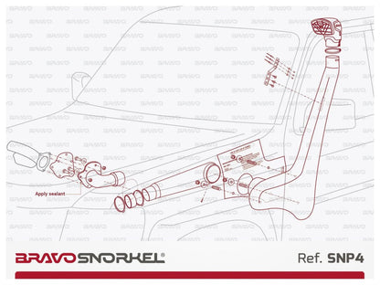 Snorkel Bravo 4x4 - Nissan Patrol Y61 - Nissan Patrol Y61