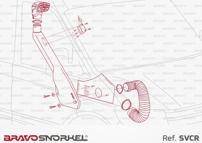 Snorkel Bravo 4x4 - Volkswagen Crafter 2017+ - Volkswagen Crafter 2017+