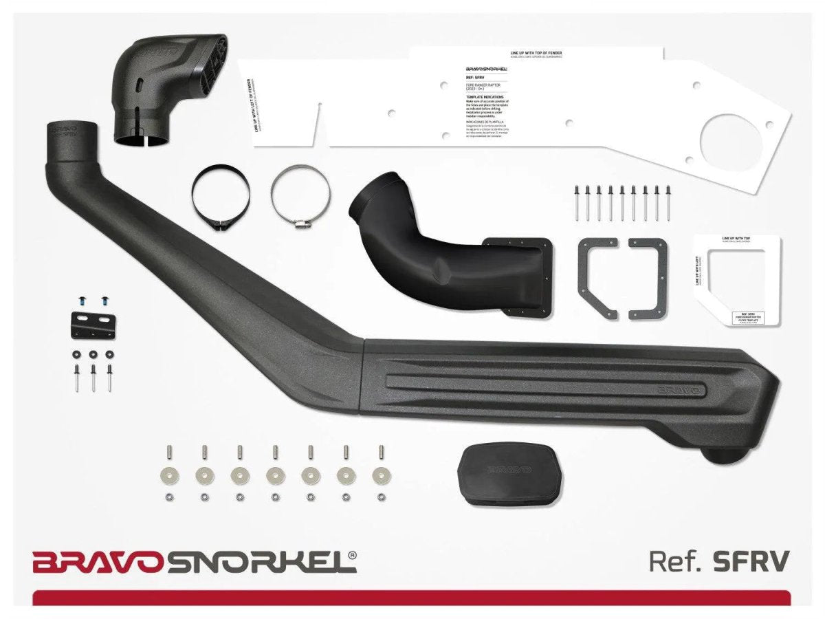 Snorkel Ford Ranger Raptor 2023 à Présent 3.0L PETROL - BRAVO SNORKEL - Ford Ranger/Raptor 2023+