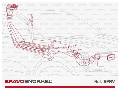 Snorkel Ford Ranger/Raptor 2023+ | BRAVO SNORKEL - Ford Ranger/Raptor 2023+