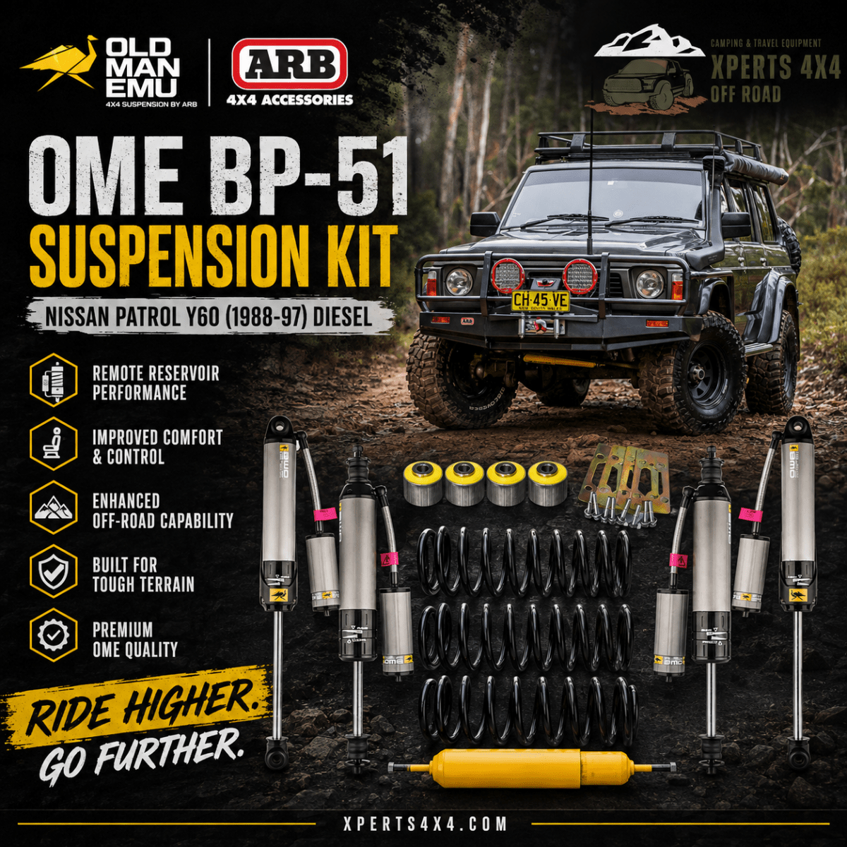 Kit de Suspension OME BP51 - Nissan Patrol Y60 (1988-97) Diesel - Nissan Patrol Y60