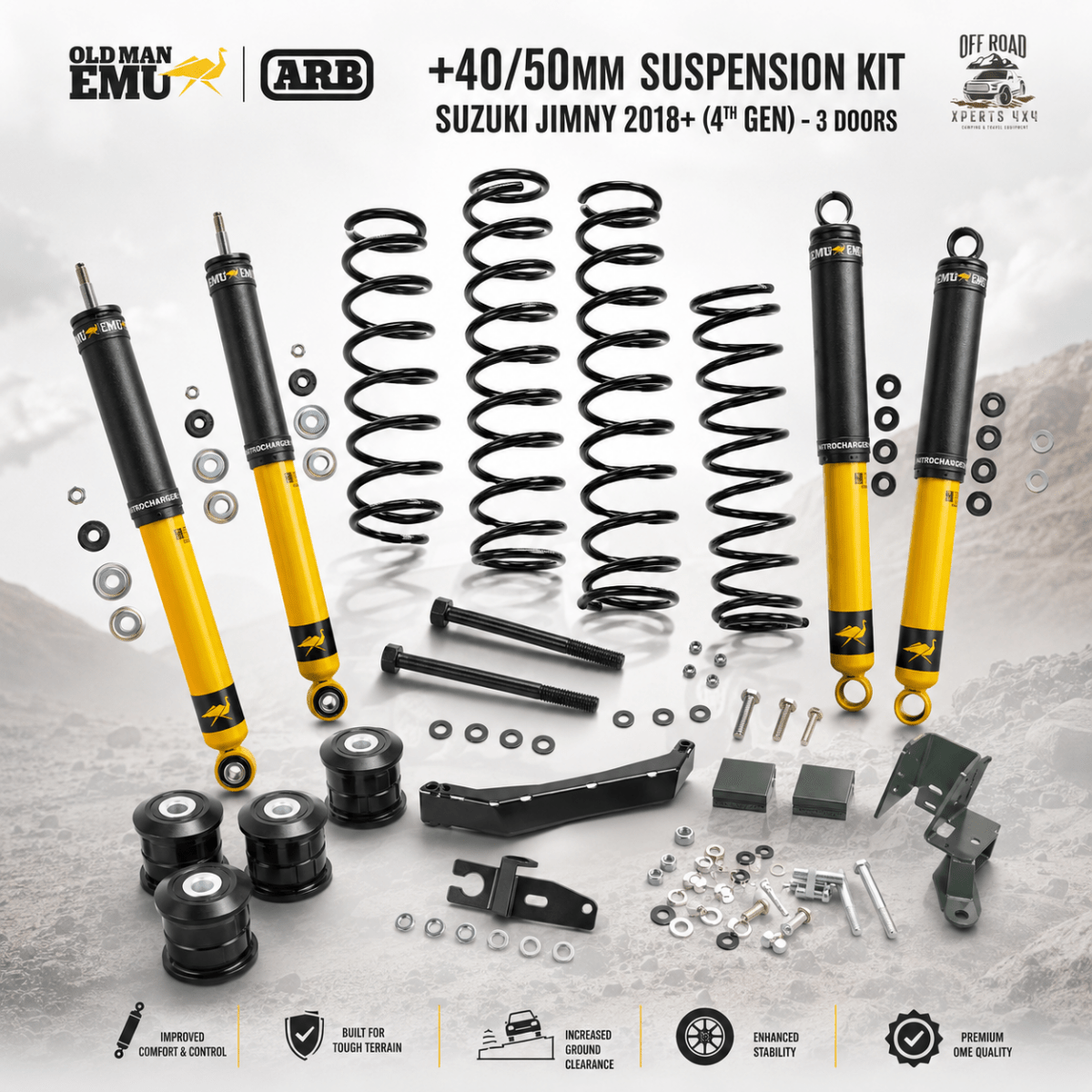 Kit de Suspension OME Suzuki Jimny 2018+ | 3 Portes | Nitro Plus (+40/50mm) - Suzuki Jimny 2018+