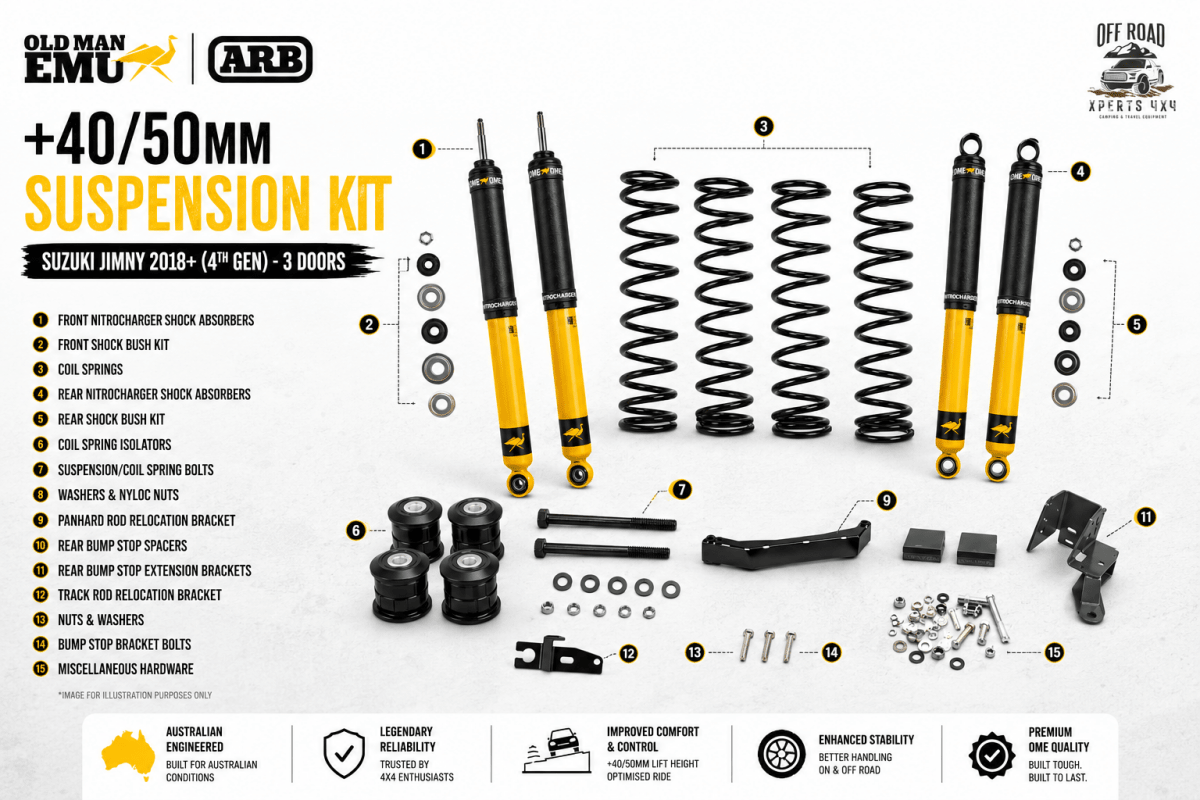 Kit de Suspension OME Suzuki Jimny 2018+ | 3 Portes | Nitro Plus (+40/50mm) - Suzuki Jimny 2018+