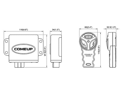 Télécommande Sans Fil COMEUP RF-24DP - 6 Broches - BYD Shark 2024+