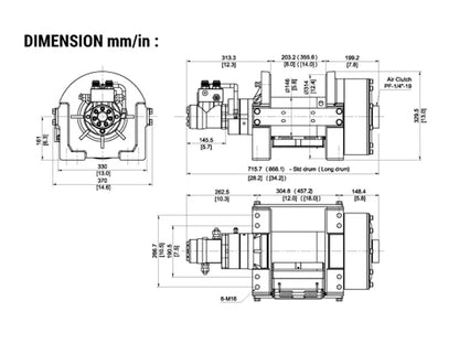 Treuil COMEUP BISON 20 HYDRAULIQUE - 9.07T | OFFROAD & DÉPANNAGE - BYD Shark 2024+