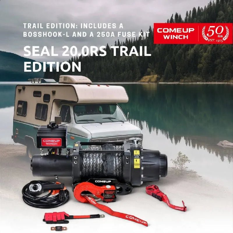 Treuil COMEUP DS 20 RS 12V - 9072 kg - Câble Synthétique - BYD Shark 2024+