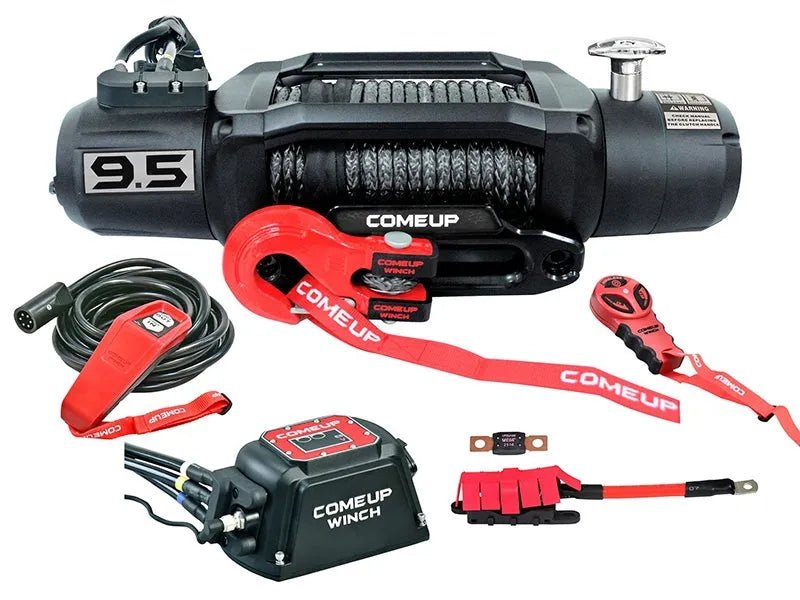 Treuil COMEUP SOLO 9.5 RS 12V - 4 309 kg - Câble Synthétique - BYD Shark 2024+