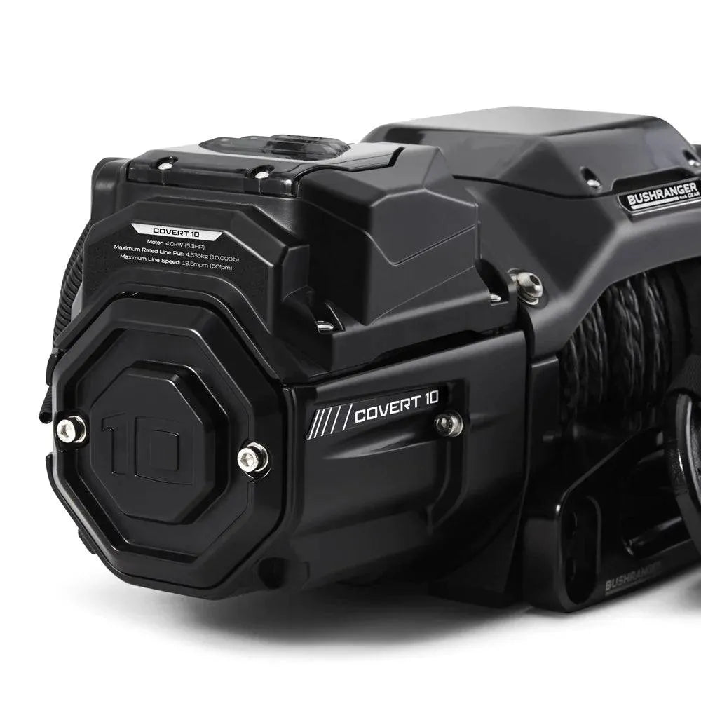 Treuil COVERT 10S Bushranger | 12V | 4536 KG | Synthetique - BYD Shark 2024+