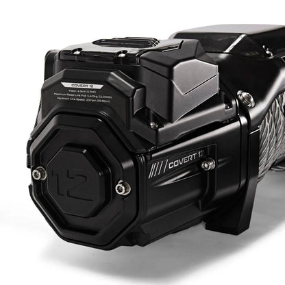 Treuil COVERT 12 Bushranger | 12V | 5443 KG | Cable Acier - BYD Shark 2024+
