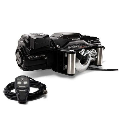Treuil COVERT 12 Bushranger | 12V | 5443 KG | Cable Acier - BYD Shark 2024+