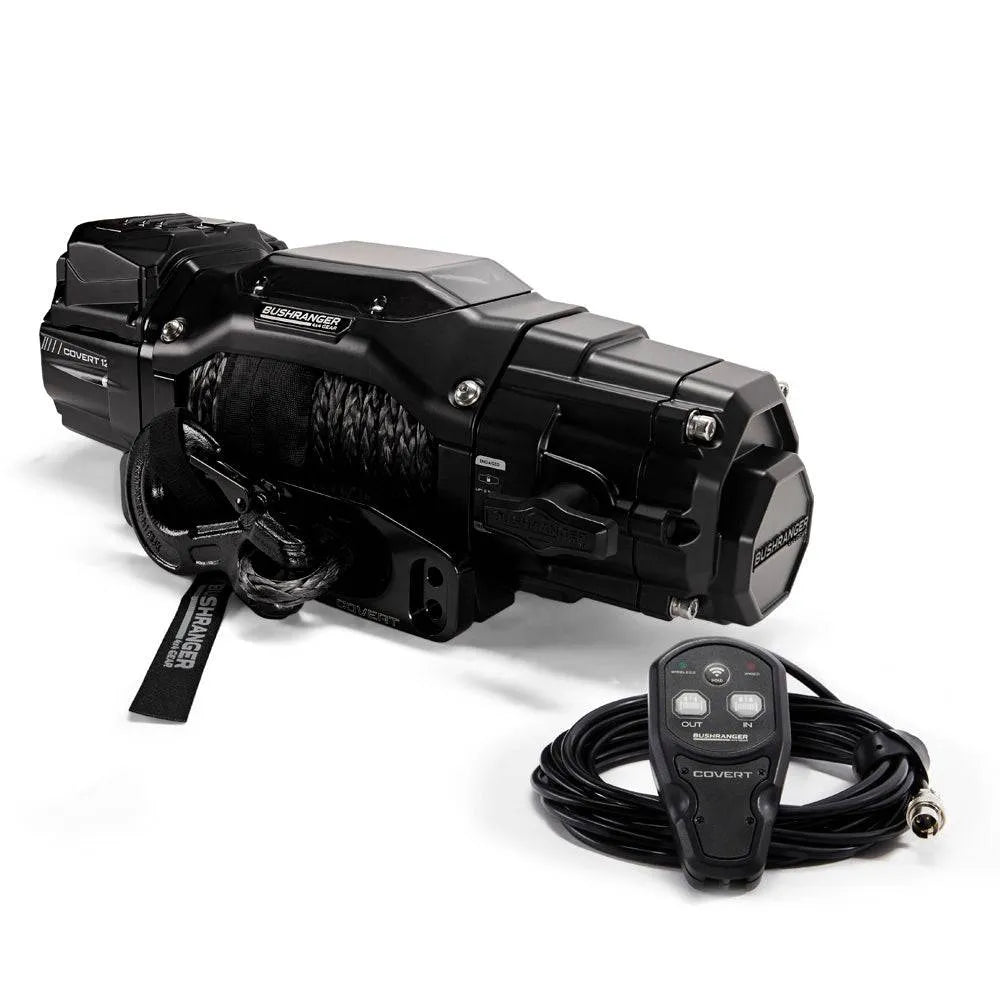 Treuil COVERT 12S Bushranger | 12V | 5443 KG | Synthetique - BYD Shark 2024+