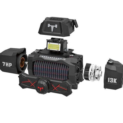 Treuil T-MAX EWI13000S TITAN FORCE VIEW | 5.9T | Câble Synthétique | 12V - BYD Shark 2024+