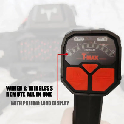 Treuil T-MAX EWI13000S TITAN FORCE VIEW | 5.9T | Câble Synthétique | 12V - BYD Shark 2024+