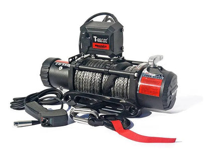 Treuil T-MAX Muscle Fit MW9500 | 4305 Kg | 12V | Cable Synthétique/Plasma - BYD Shark 2024+