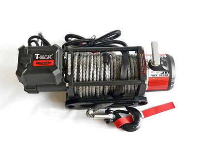 Treuil T-MAX Muscle Fit MW9500 | 4305 Kg | 12V | Cable Synthétique/Plasma - BYD Shark 2024+