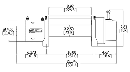 Treuil WARN M8000 3629kg 12V - BYD Shark 2024+