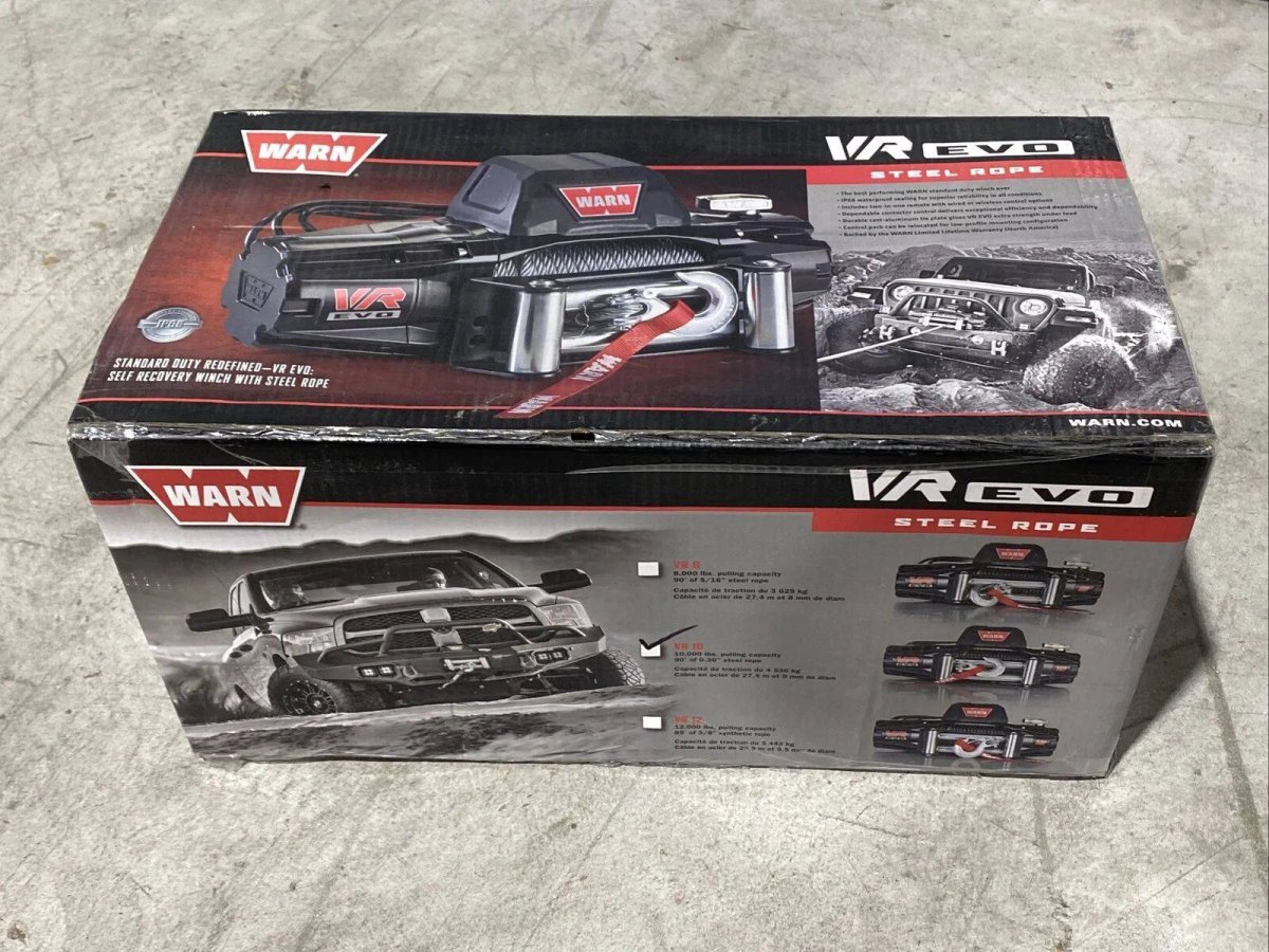 Treuil WARN VR-EVO 10 - 4.5T - Câble Acier - Étanche IP68 - BYD Shark 2024+