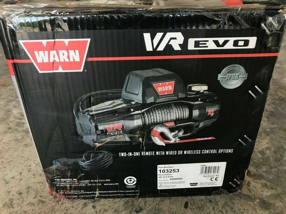 Treuil WARN VR-EVO 10S - 4.5T avec Câble Synthétique - BYD Shark 2024+