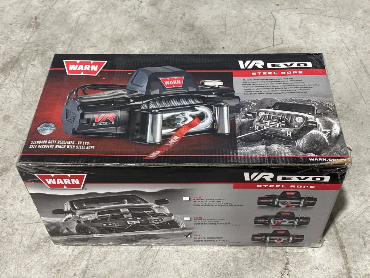 Treuil WARN VR-EVO 12 | 5.4T | Câble Acier | 12V | Étanche IP68 - BYD Shark 2024+